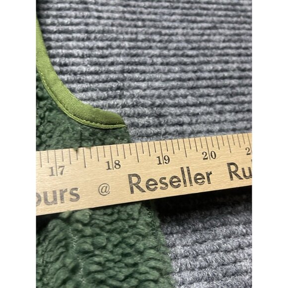 Patagonia Vest Men's  Medium Retro-X Deep Pile Fleece Sherpa Forest Green Hike - Picture 5 of 10
